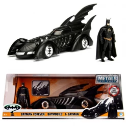 Jada Toys New Arrivals Batman Forever - Batmobile 1:24 Scale Die-Cast Car Replica W/Batman Action Figure