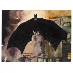 Hero Stash Artwork - Acyrlic Painting 8"x6" - 'Batman Landscape'