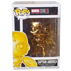 Funko Pop! Vinyl Figures Marvel Studios 10th Anniversary - Captain America Gold Chrome Pop! Vinyl Figure