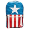 Loungefly New Arrivals Captain America - Cosplay 18” Faux Leather Backpack With Enamel Pin