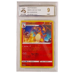 The Pokemon Company Rares & Uncommons POKÉMON TCG - Charizard Reverse Holo Rare - 025/185 - CGA Graded 9