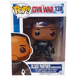 Funko Rares & Uncommons Captain America Civil War - Black Panther Unmasked US Exclusive Pop! Vinyl Figure