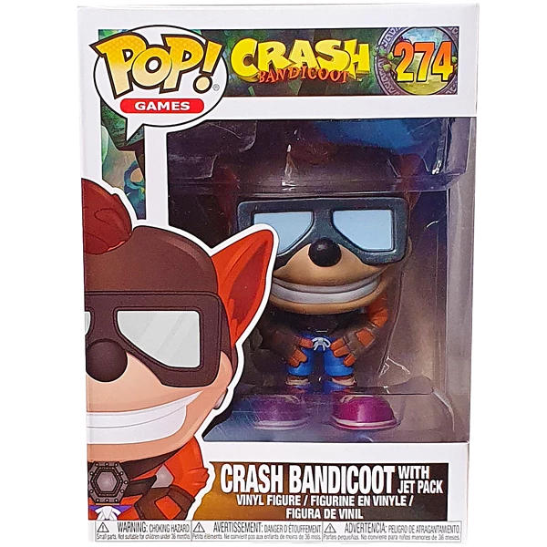 Funko Pop! Vinyl Figures Crash Bandicoot - Crash Bandicoot With Jet Pack US Exclusive Pop! Vinyl Figure 1 Funko Pop! Vinyl Figures Crash Bandicoot - Crash Bandicoot With Jet Pack US Exclusive Pop! Vinyl Figure