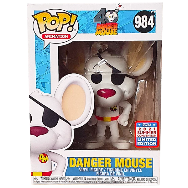 Funko Pop! Vinyl Figures Danger Mouse - Danger Mouse SDCC 2021 Exclusive Pop! Vinyl Figure 1 Funko Pop! Vinyl Figures Danger Mouse - Danger Mouse SDCC 2021 Exclusive Pop! Vinyl Figure