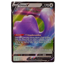 The Pokemon Company POKÉMON TCG - Ditto V Ultra Rare - 050/072 Rares & Uncommons