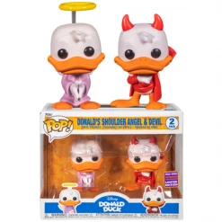 Funko Disney - Donald Duck’s Shoulder Angel & Devil WonderCon 2022 Exclusive Pop! Vinyl Figure 2-Pack