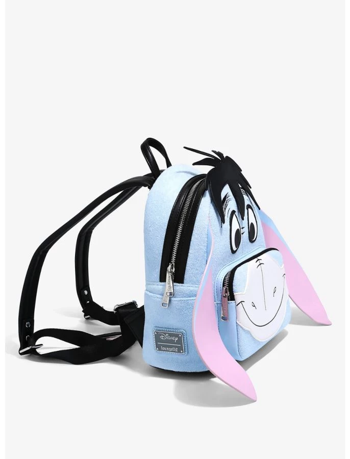 Loungefly New Arrivals Winnie The Pooh - Eeyore Face 10” Faux Suede Mini Backpack 2 Loungefly New Arrivals Winnie The Pooh - Eeyore Face 10” Faux Suede Mini Backpack