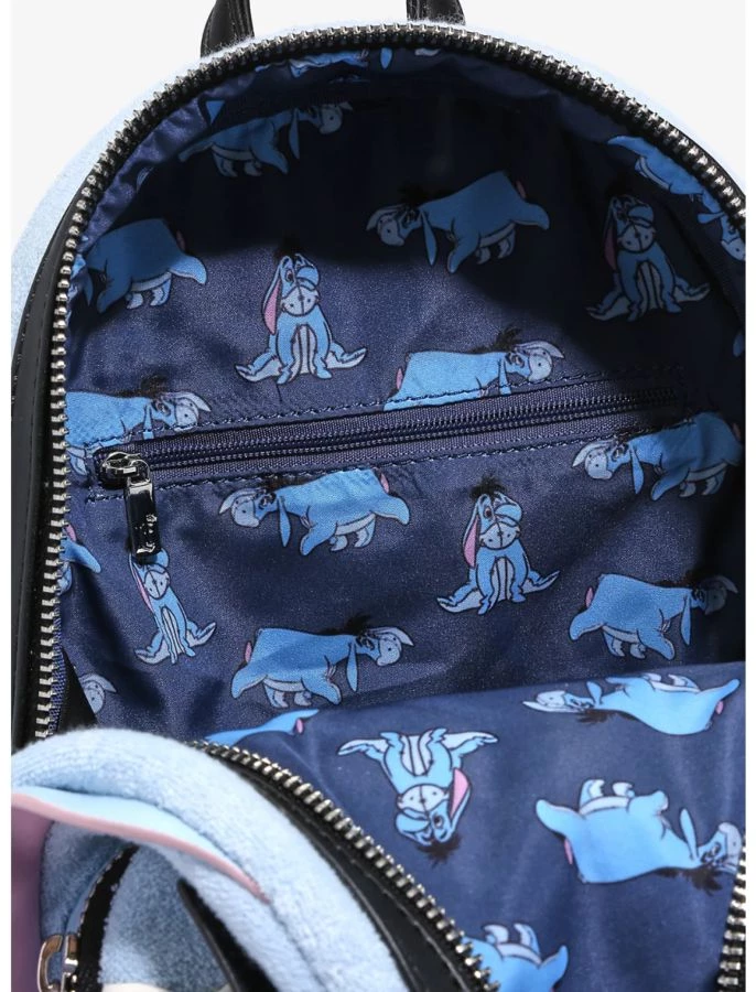 Loungefly New Arrivals Winnie The Pooh - Eeyore Face 10” Faux Suede Mini Backpack 6 Loungefly New Arrivals Winnie The Pooh - Eeyore Face 10” Faux Suede Mini Backpack
