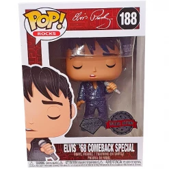 Funko Elvis - Elvis '68 Comeback Special Diamond Glitter US Exclusive Pop! Vinyl Figure