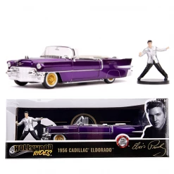 Jada Toys Elvis - 1956 Cadillac El Dorado 1:24 Scale Die-Cast Car Replica With Elvis Action Figures