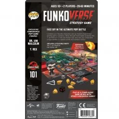 Jurassic Park - Ian Malcolm & Tyrannosaurus Rex Pop! Funkoverse Strategy Board Game 2-Pack