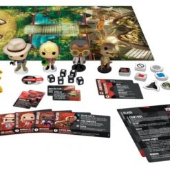 Jurassic Park - Ellie Sattler, Alan Grant, Ray Arnold & Velociraptor Pop! Funkoverse Strategy Board Game 4-Pack Games, Puzzles & Books