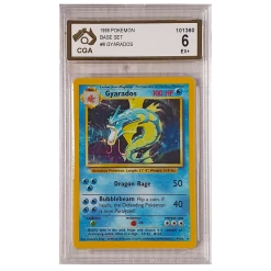 The Pokemon Company POKÉMON TCG - Gyarados Holo Rare - 6/102 - CGA Graded 6 Rares & Uncommons