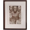 Hero Stash Artwork - Fine Art Pencil Sketch A4 With Frame - 'Justice League'