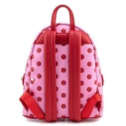 Loungefly Minnie Mouse - Pink & Red Polka Dot Bow 10” Faux Leather Mini Backpack With Bum Bag New Arrivals
