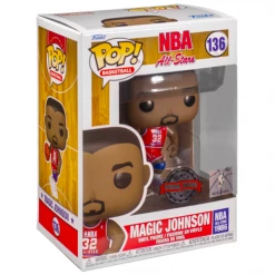 Funko NBA Legends: All Star 1986 - Magic Johnson Red Jersey US Exclusive Pop! Vinyl Figure New Arrivals