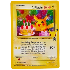 The Pokemon Company POKÉMON TCG - Birthday Pikachu Holo Promo (Classic Collection) - 24