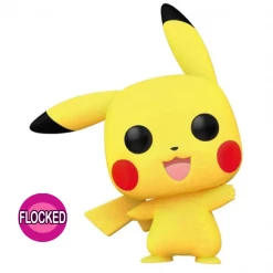 Funko New Arrivals Pokemon - Pikachu Waving Flocked US Exclusive Pop! Vinyl Figure