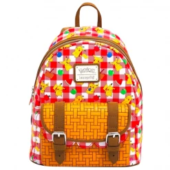 Loungefly Pokemon - Pikachu Picnic Basket Print 10" Faux Leather Mini Backpack New Arrivals