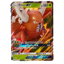 The Pokemon Company Rares & Uncommons POKÉMON TCG - Pinsir GX Ultra Rare - 6/68