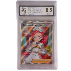 The Pokemon Company Rares & Uncommons POKÉMON TCG - Pokemon Center Lady Full Art Ultra Rare - 185/185 - CGA Graded 8.5