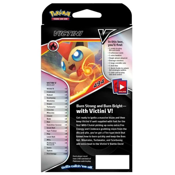 The Pokemon Company New Arrivals POKÉMON TCG - Victini V Battle Theme Deck 2 The Pokemon Company New Arrivals POKÉMON TCG - Victini V Battle Theme Deck