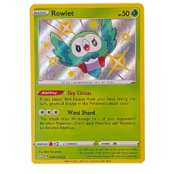 The Pokemon Company Rares & Uncommons POKÉMON TCG - Rowlet Shiny Rare - SV001/SV122
