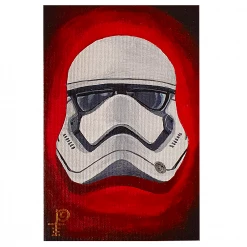 Hero Stash Artwork - Acyrlic Painting 4"x6" - 'The Imperial Helmet'