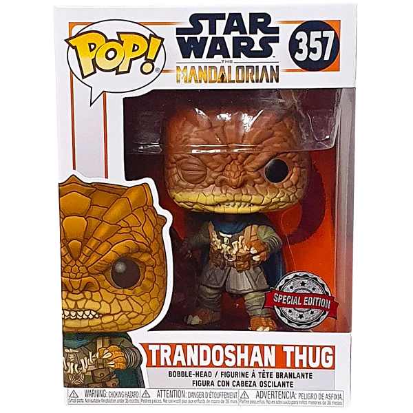 Funko Pop! Vinyl Figures Star Wars The Mandalorian - Trandoshan Thug US Exclusive Pop! Vinyl Figure 1 Funko Pop! Vinyl Figures Star Wars The Mandalorian - Trandoshan Thug US Exclusive Pop! Vinyl Figure