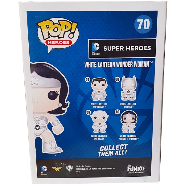 Funko Pop! Vinyl Figures DC Super Heroes - White Lantern Wonder Woman Glow US Exclusive Pop! Vinyl Figure 2 Funko Pop! Vinyl Figures DC Super Heroes - White Lantern Wonder Woman Glow US Exclusive Pop! Vinyl Figure