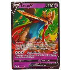 The Pokemon Company POKÉMON TCG - Zacian V Ultra Rare - 016/025 Rares & Uncommons